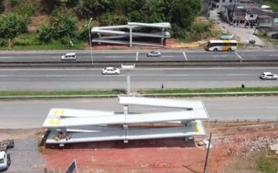 VIABAHIA realiza operação de içamento de travessia de passarela na BR-324