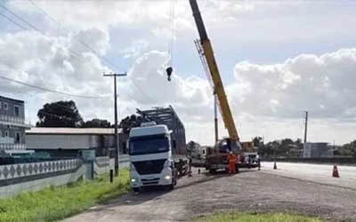 VIABAHIA realiza operação para construção de passarela neste domingo (15/08) em Amélia Rodrigues