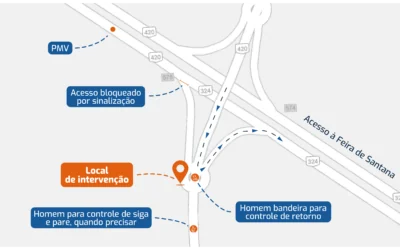 Viaduto de São Sebastião do Passé passa por intervenções na quarta-feira (08/06)