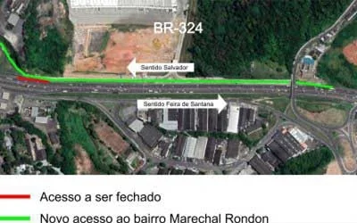 COMUNICADO – Alteração em acesso na BR-324