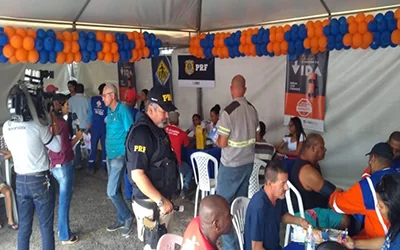 Mais de 100 motoristas foram atendidos no primeiro dia de ações da Semana Nacional de Trânsito 2019