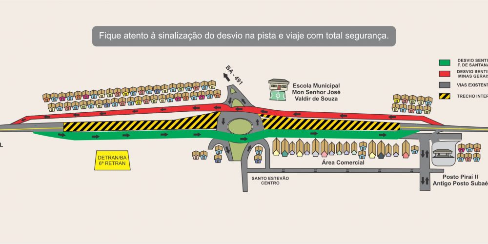 VIABAHIA inicia última fase de obras na região de Santo Estevão a partir de AMANHÃ (20/08)